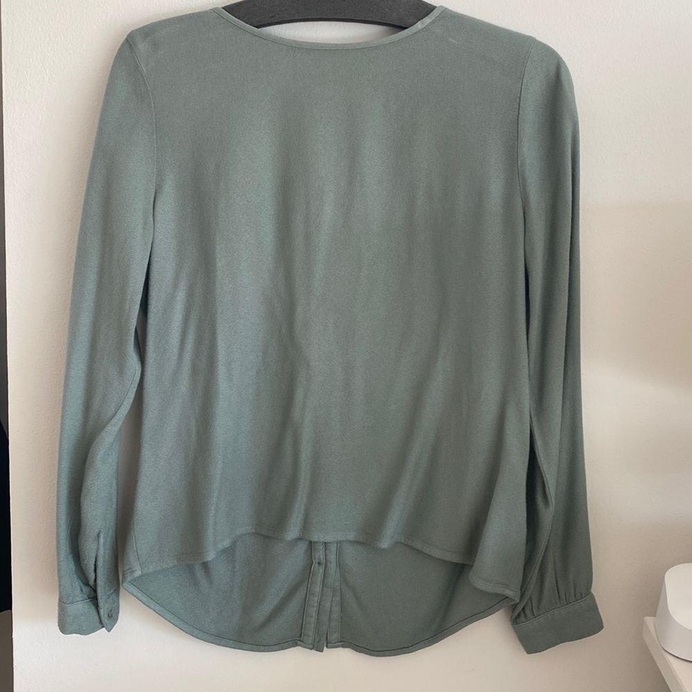 Cloth & Stone Sage Green Blouse XS